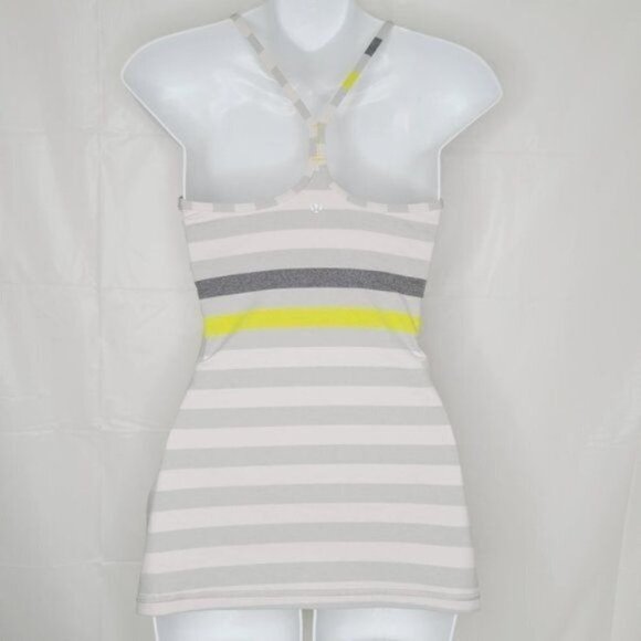 Lululemon Power Y Tank - Jet Stripe Silver Spoon - Picture 5 of 6
